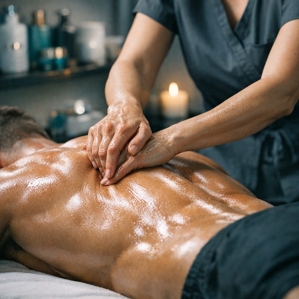 các bước massage nuru