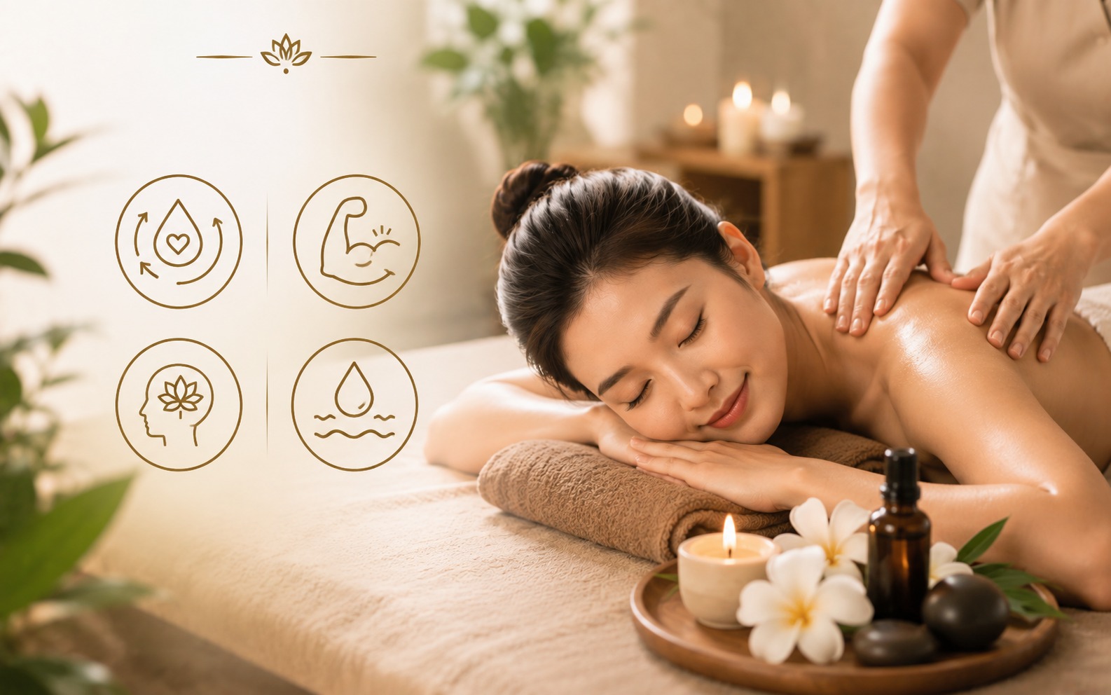 Lợi ích sức khỏe khi chọn đúng loại hình dịch vụ massage