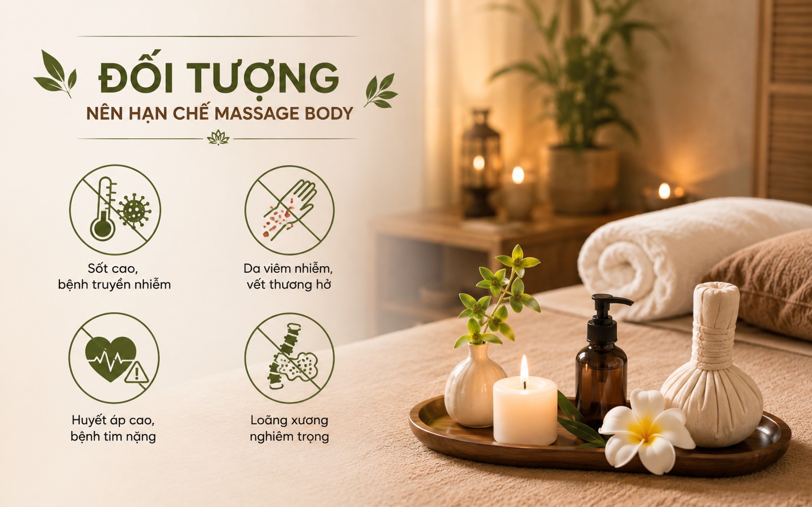 Những đối tượng nên hạn chế đi massage body