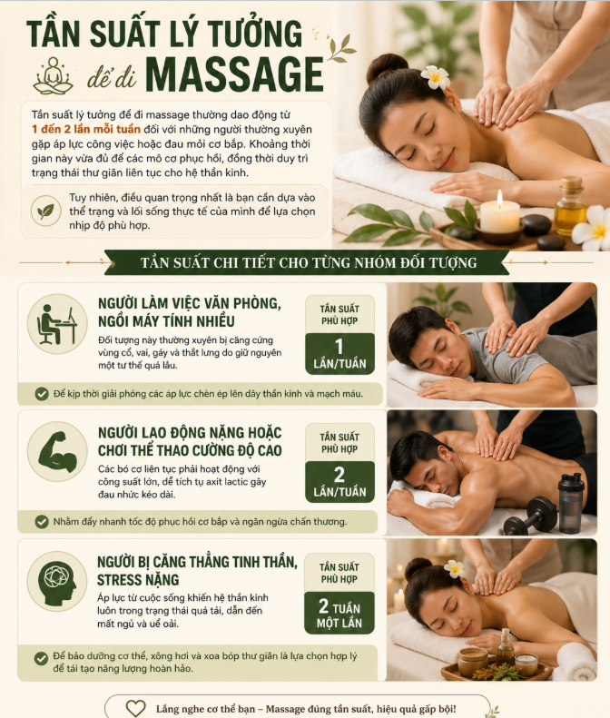 Nên đi massage bao lâu 1 lần?